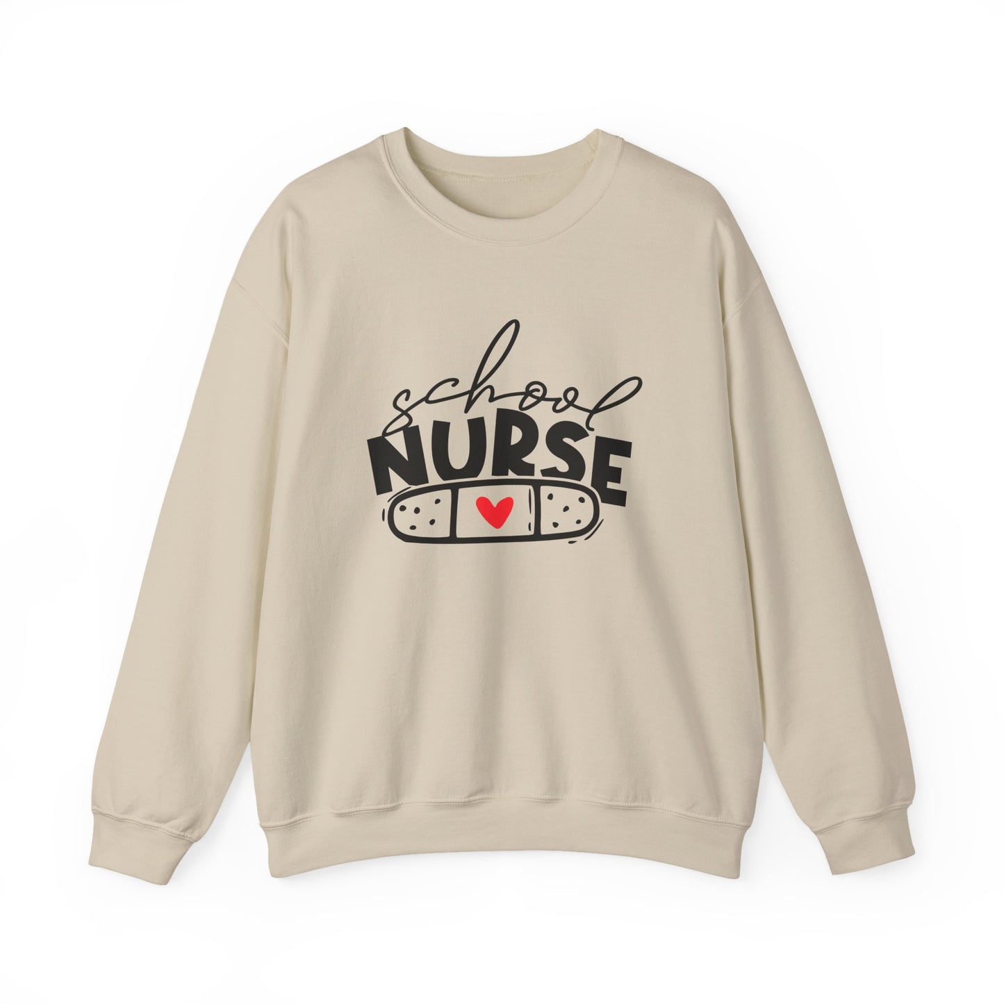 Womens School Nurse Sweatshirt | Nurse Heart Sweater | Nursing Life Top | Nurse Appreciation | Registered Nurse Gift Idea