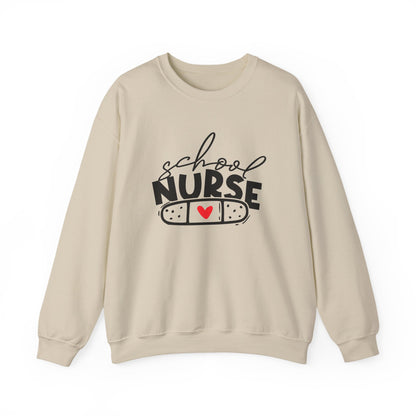 Womens School Nurse Sweatshirt | Nurse Heart Sweater | Nursing Life Top | Nurse Appreciation | Registered Nurse Gift Idea