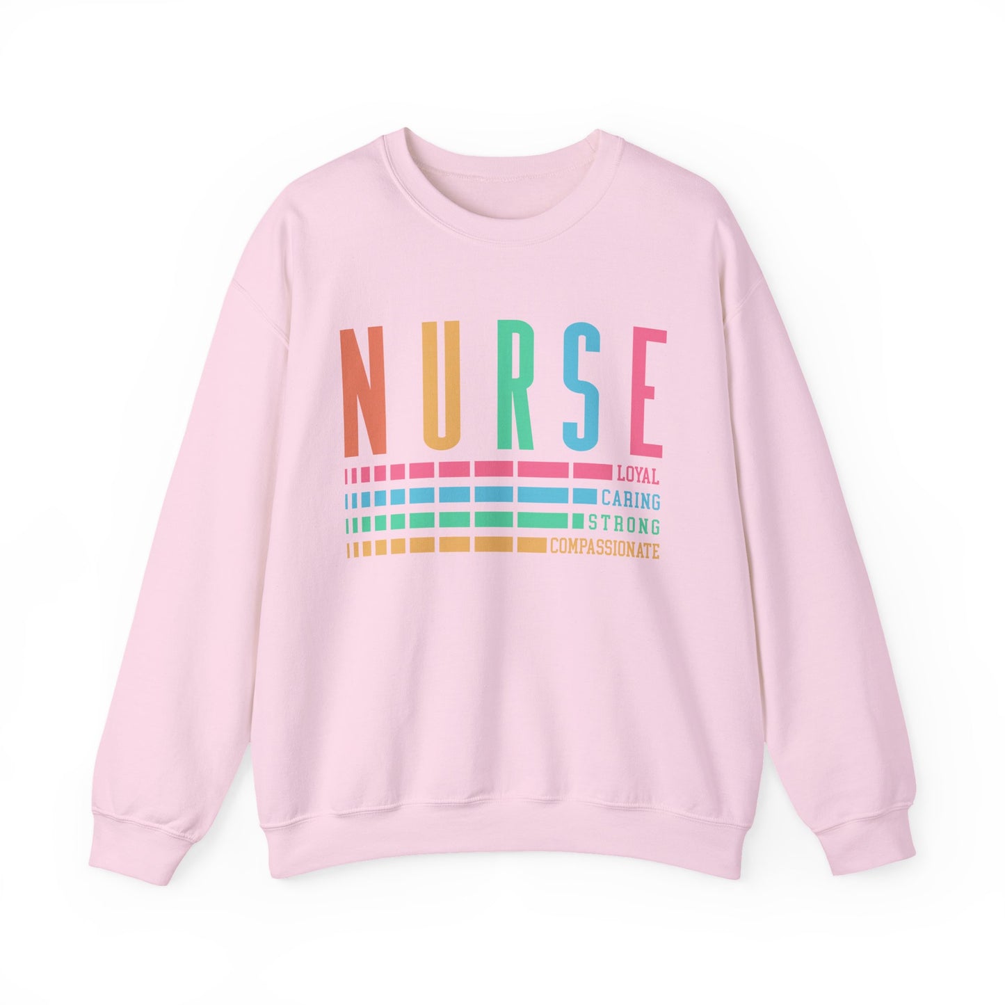 Nurse Caring Loyal Strong Sweatshirt | Funny Nurse Sweater | Nurse Life Top | Cute Nurse Gifts | Registered Nurse GIft Idea