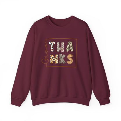 Give thanks typography sweatshirt