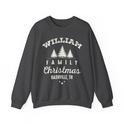 Personalized Family Christmas Sweatshirts | Matching Family Christmas Shirts | Custom Name Christmas Shirt | Adult Unisex & Youth Christmas