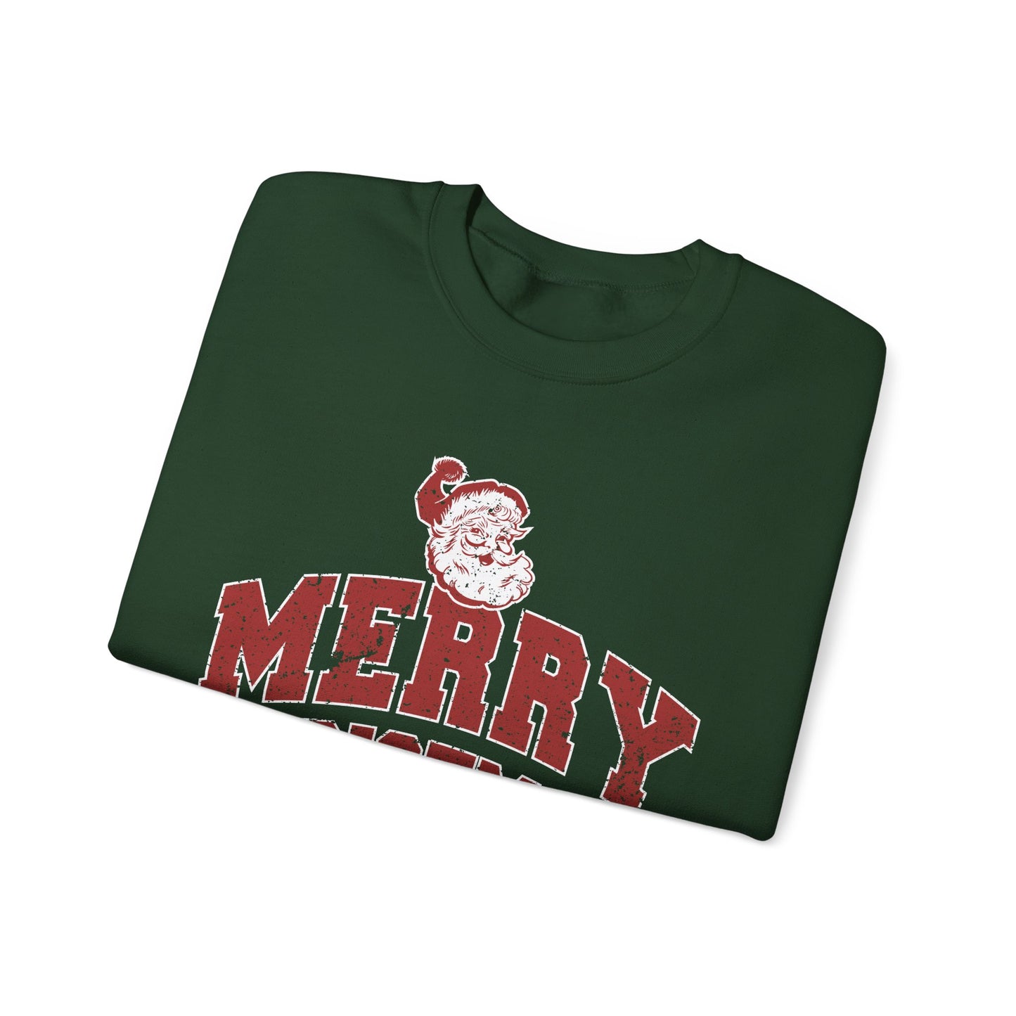 Retro Merry Christmas Santa Sweatshirt | Unisex Holiday Season Sweater | Santa Claus Sweatshirt | Christmas Gift | Christmas Season Top