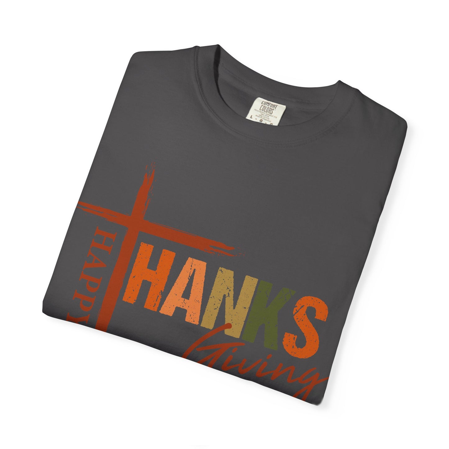 Happy Thanksgiving Cross Thanks T-shirt | Thanksgiving Shirt, Fall Holiday Tee