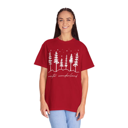 Wonderland T-shirt | Christmas Trees Winter Tees | Shirt For Women | Winter Gift | Family Xmas Outfit | Winter Lover Shirt