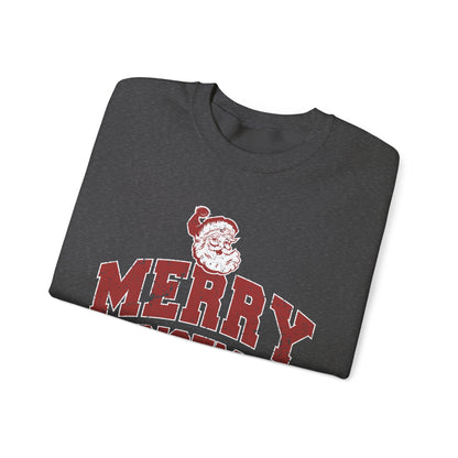 Retro Merry Christmas Santa Sweatshirt | Unisex Holiday Season Sweater | Santa Claus Sweatshirt | Christmas Gift | Christmas Season Top