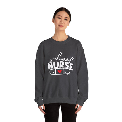 Womens School Nurse Sweatshirt | Nurse Heart Sweater | Nursing Life Top | Nurse Appreciation | Registered Nurse Gift Idea