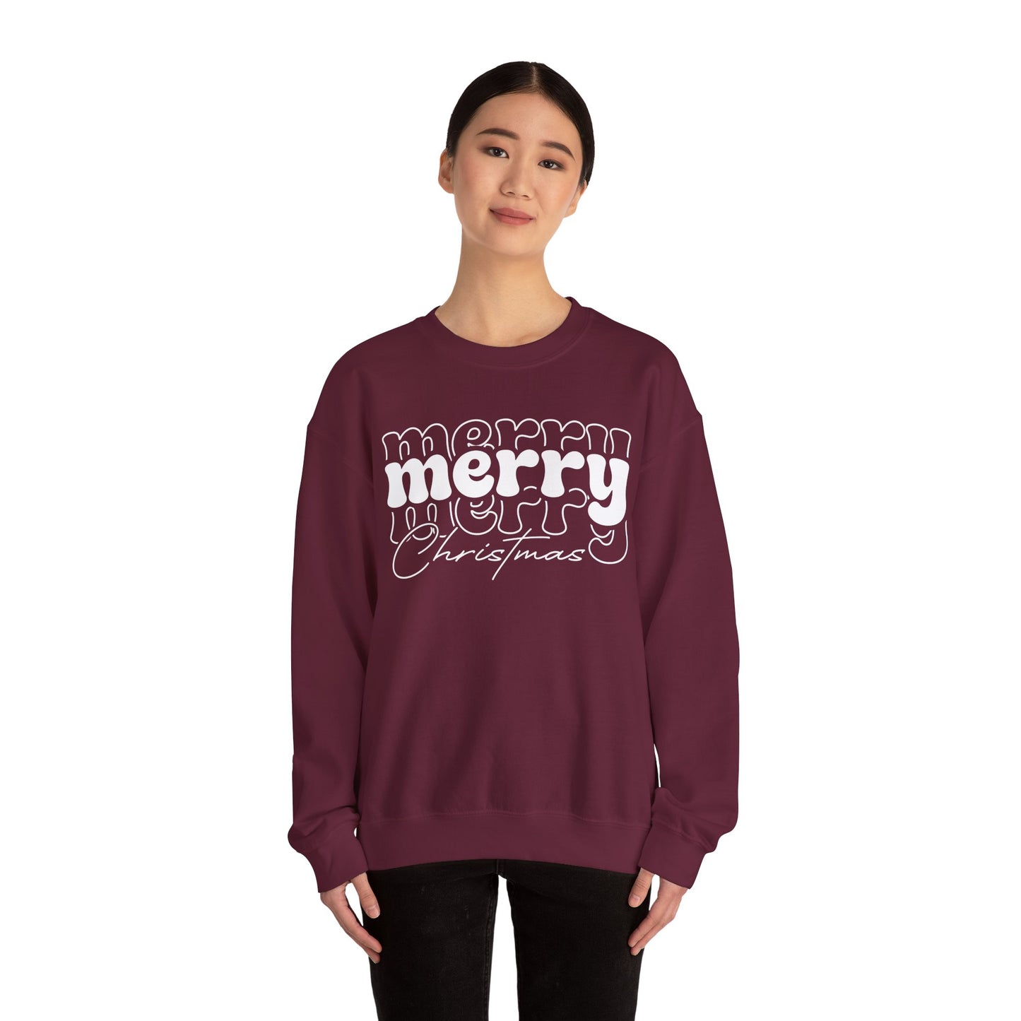 Merry Christmas Sweatshirt | Holiday Crewneck | Cute Xmas Sweater | Winter Holiday Gift | Cozy Christmas Sweatshirt