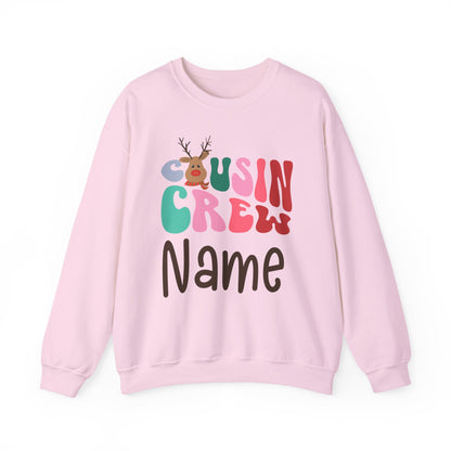 Personalized Christmas Cousin Crew Shirt | Groovy Cousin Crew Sweatshirt | Retro Kids Shirt-Cousin Crew Onesie | Matching Family Christmas