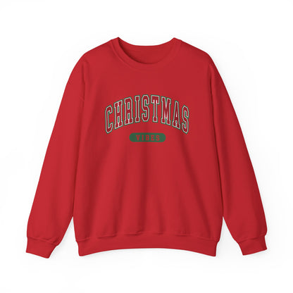Womens Christmas Sweatshirt | Retro Christmas Vibes Sweatshirt | Holiday Sweater | Womens Xmas Party Crewneck, Festive Holiday Outfit