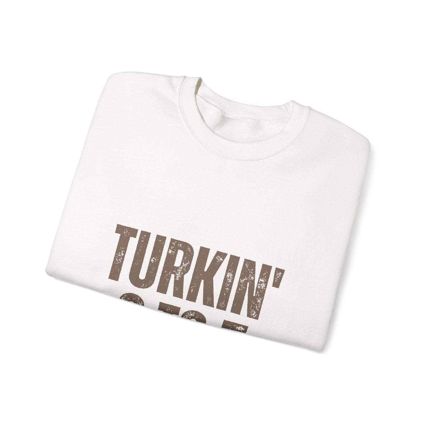 Turkin' 9 to 5 Unisex Crewneck Sweatshirt, Cozy Casual Wear for Professionals, Seasonal Apparel, Everyday Comfort, Turkin' 9 to 5 Gift
