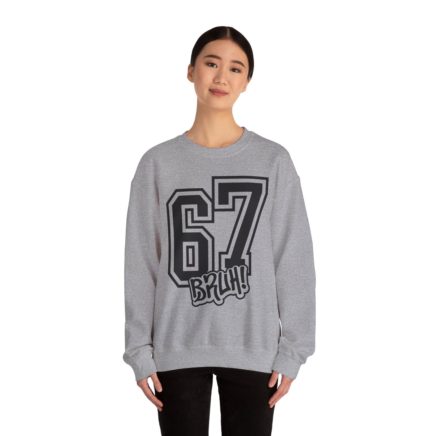 Funny Six Seven 6 7 Bruh Meme Sweatshirt | Gen Alpha Slang 6 7 Bruh | Funny Sports Gift For Friend Sweater | Viral Meme Sweatshirt