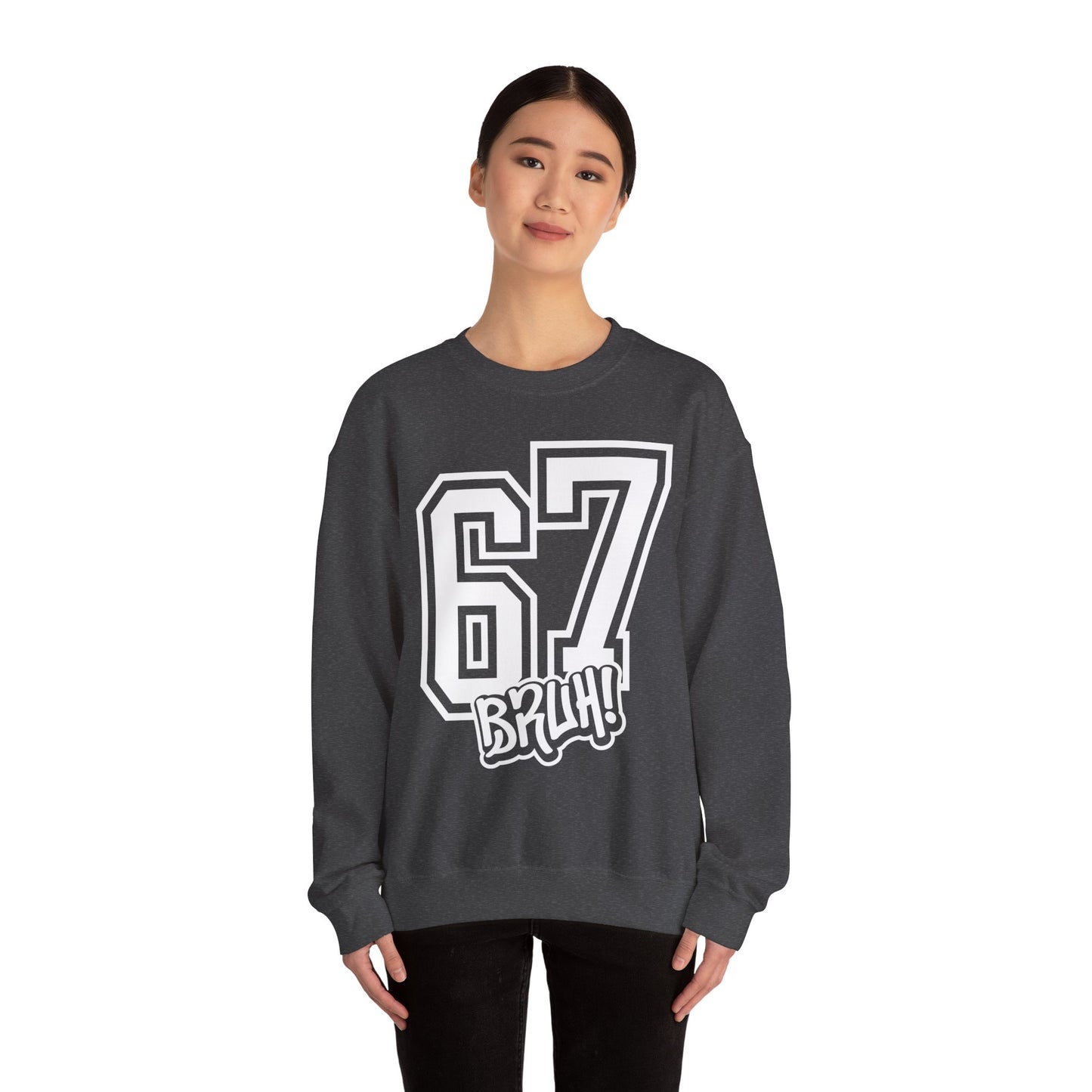 Funny Six Seven 6 7 Bruh Meme Sweatshirt | Gen Alpha Slang 6 7 Bruh | Funny Sports Gift For Friend Sweater | Viral Meme Sweatshirt