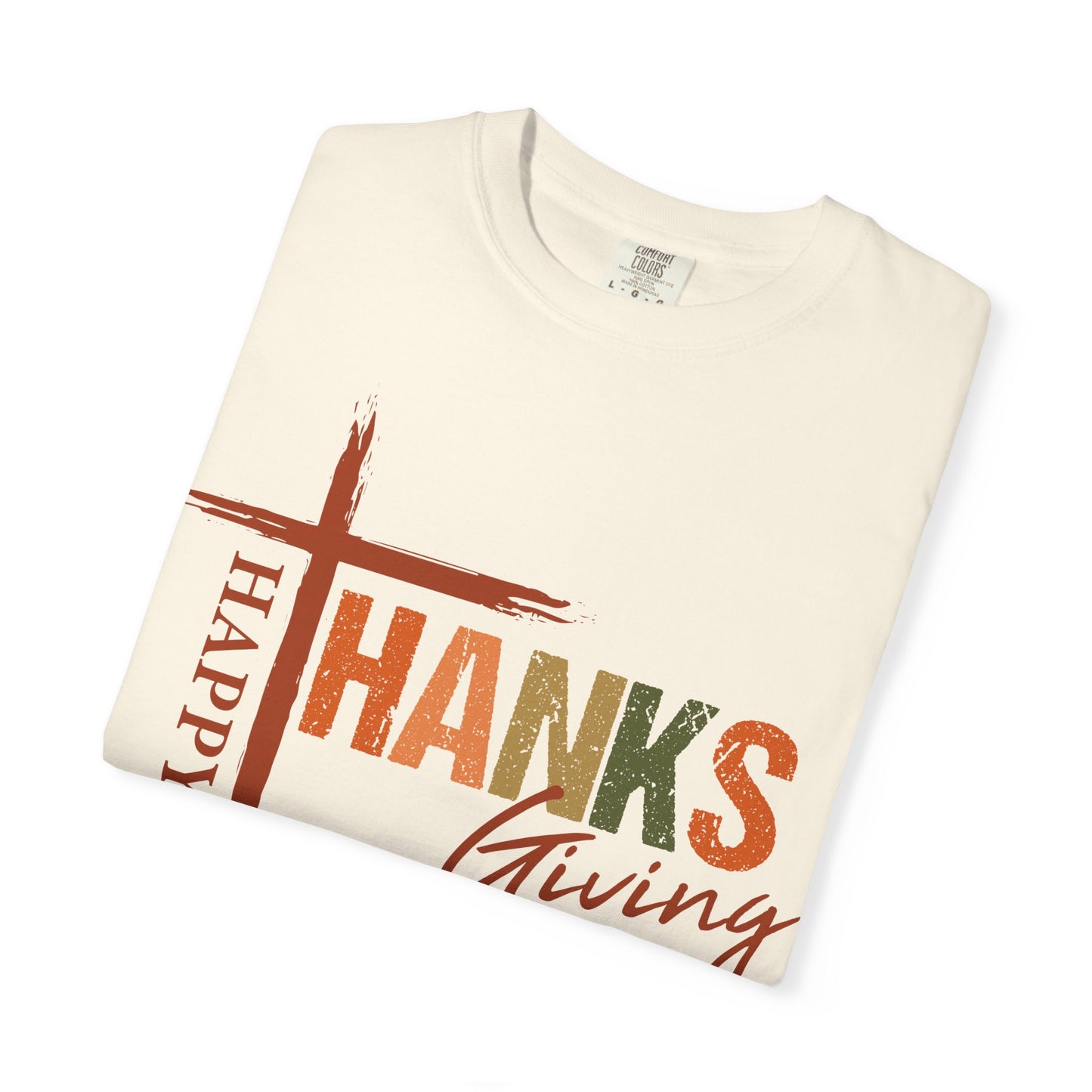 Happy Thanksgiving Cross Thanks T-shirt | Thanksgiving Shirt, Fall Holiday Tee
