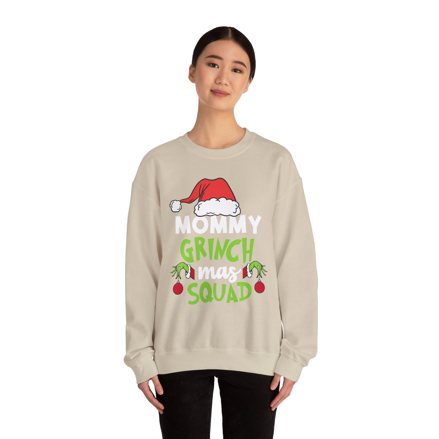 Custom Grinch Mas Family Squad | Christmas Matching Grinch Squad Family Sweatshirt | Personalized Grinch Sewater |