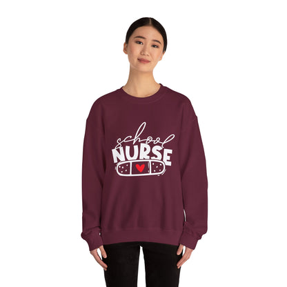 Womens School Nurse Sweatshirt | Nurse Heart Sweater | Nursing Life Top | Nurse Appreciation | Registered Nurse Gift Idea