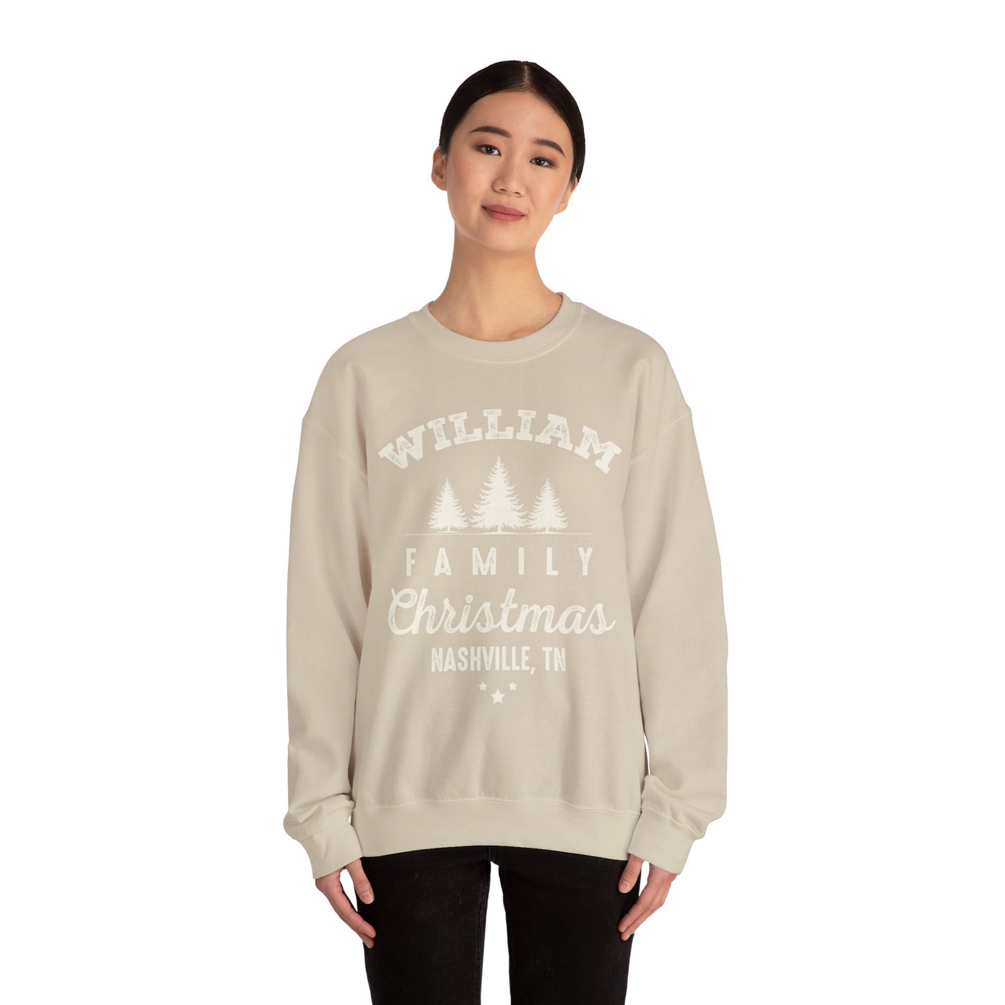 Personalized Family Christmas Sweatshirts | Matching Family Christmas Shirts | Custom Name Christmas Shirt | Adult Unisex & Youth Christmas