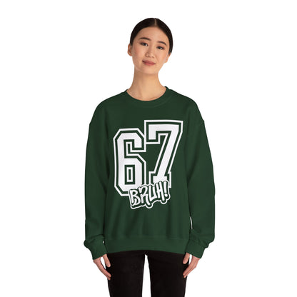 Funny Six Seven 6 7 Bruh Meme Sweatshirt | Gen Alpha Slang 6 7 Bruh | Funny Sports Gift For Friend Sweater | Viral Meme Sweatshirt