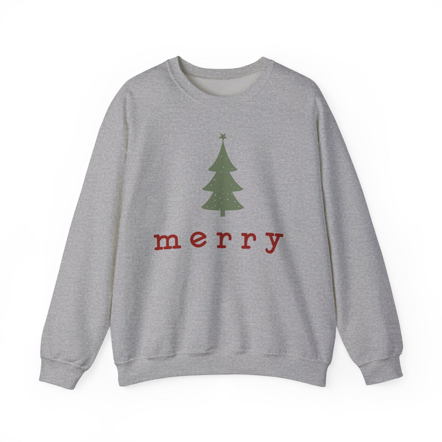 Retro Merry Sweatshirt | Merry Christmas Sweatshirt | Festive Holiday Pullover | Gift for Women | Christmas Minimalist Swater