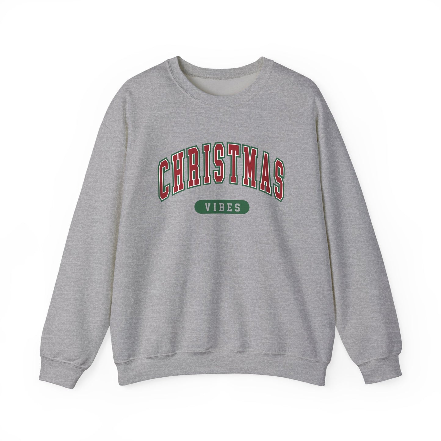 Womens Christmas Sweatshirt | Retro Christmas Vibes Sweatshirt | Holiday Sweater | Womens Xmas Party Crewneck, Festive Holiday Outfit