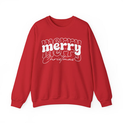 Merry Christmas Sweatshirt | Holiday Crewneck | Cute Xmas Sweater | Winter Holiday Gift | Cozy Christmas Sweatshirt