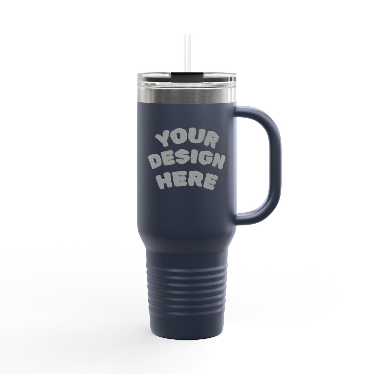 Personalized 40oz Tumbler | Stainless Steel Travel Mug with Straw | Leak-Proof Lid | Custom Name or Text | Vacuum Insulated Coffee Water Cup