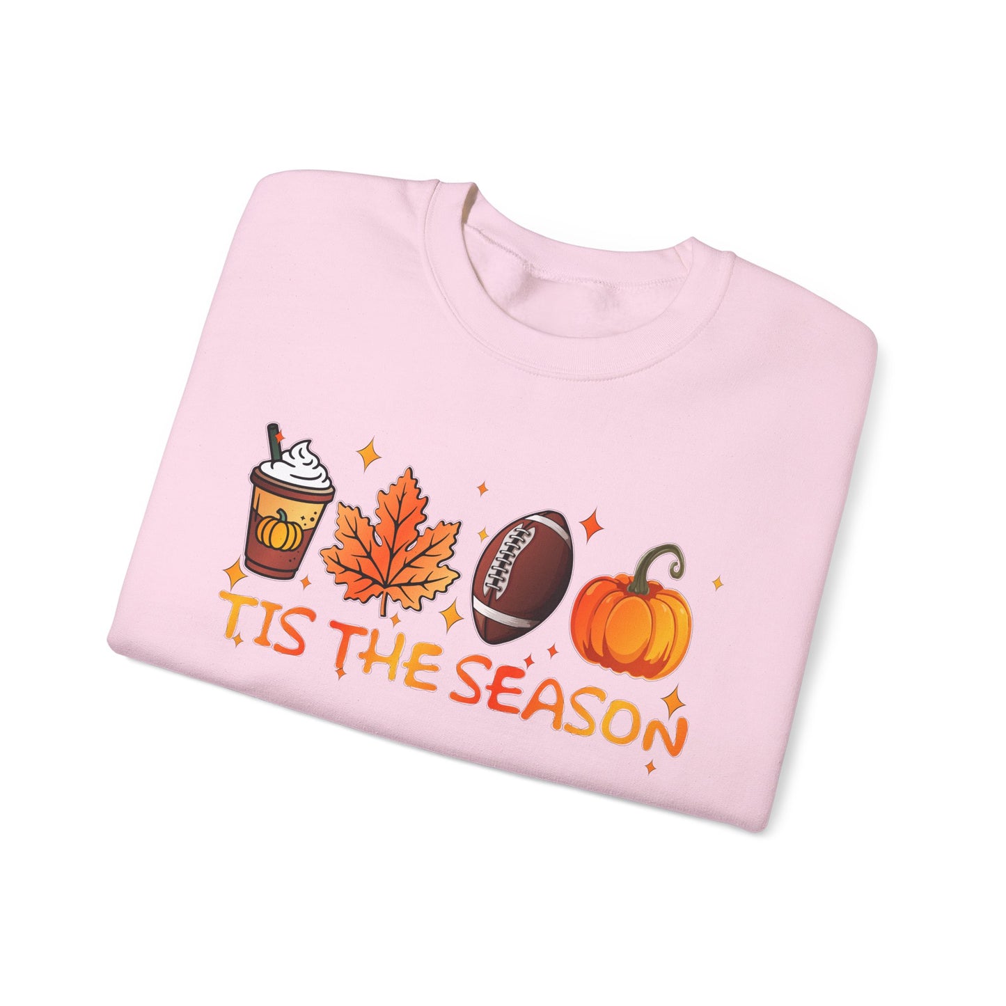 Tis the Season Autumn Icons Sweatshirt | Pumpkin Leaf Coffee Football