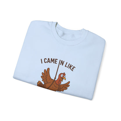 Thanksgiving Humor Crewneck Sweatshirt, Funny Thanksgiving Gift, Unisex Sweatshirt, Comfy Fall Apparel, Holiday Sweater