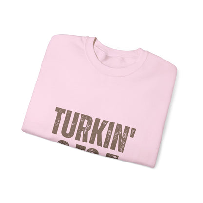 Turkin' 9 to 5 Unisex Crewneck Sweatshirt, Cozy Casual Wear for Professionals, Seasonal Apparel, Everyday Comfort, Turkin' 9 to 5 Gift