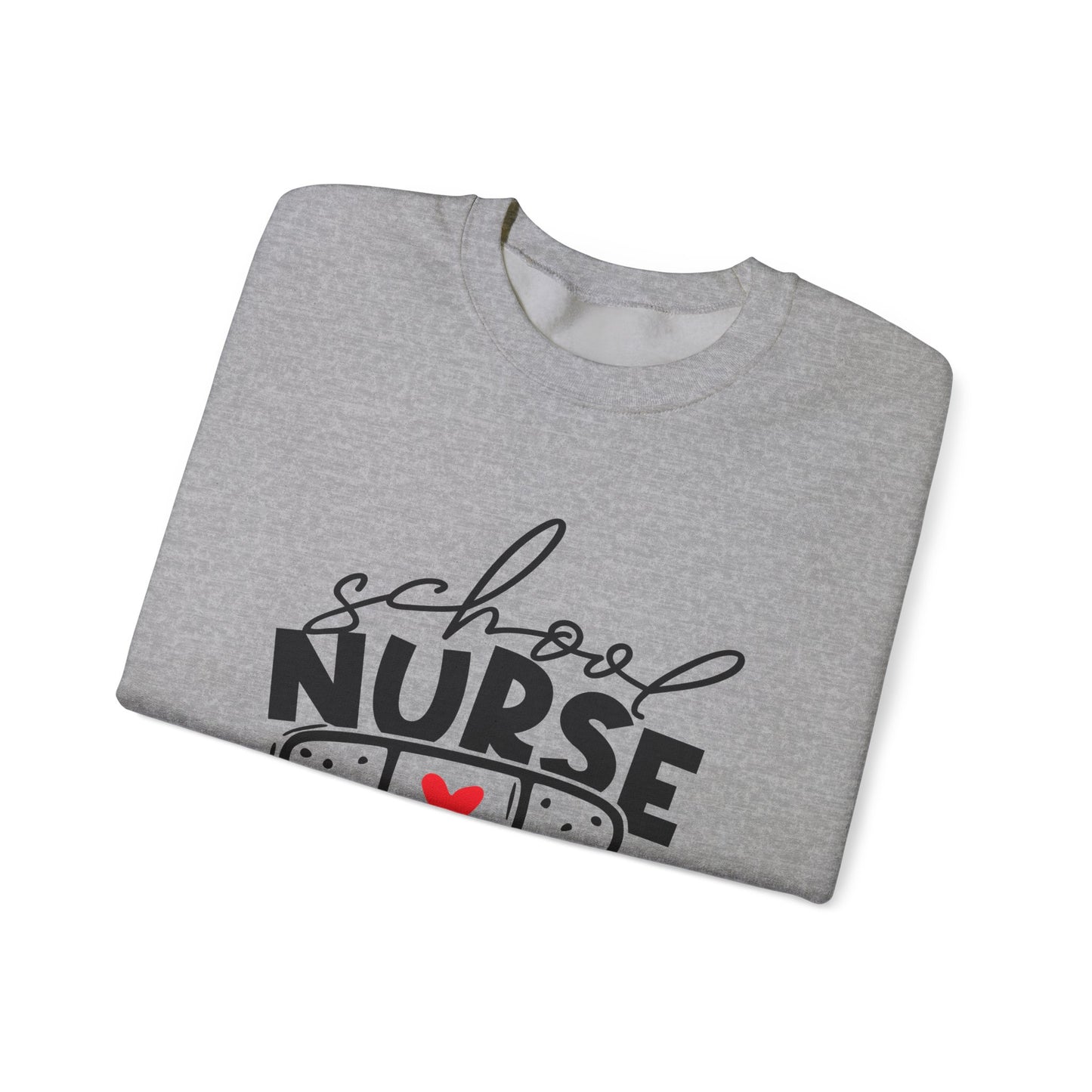 Womens School Nurse Sweatshirt | Nurse Heart Sweater | Nursing Life Top | Nurse Appreciation | Registered Nurse Gift Idea