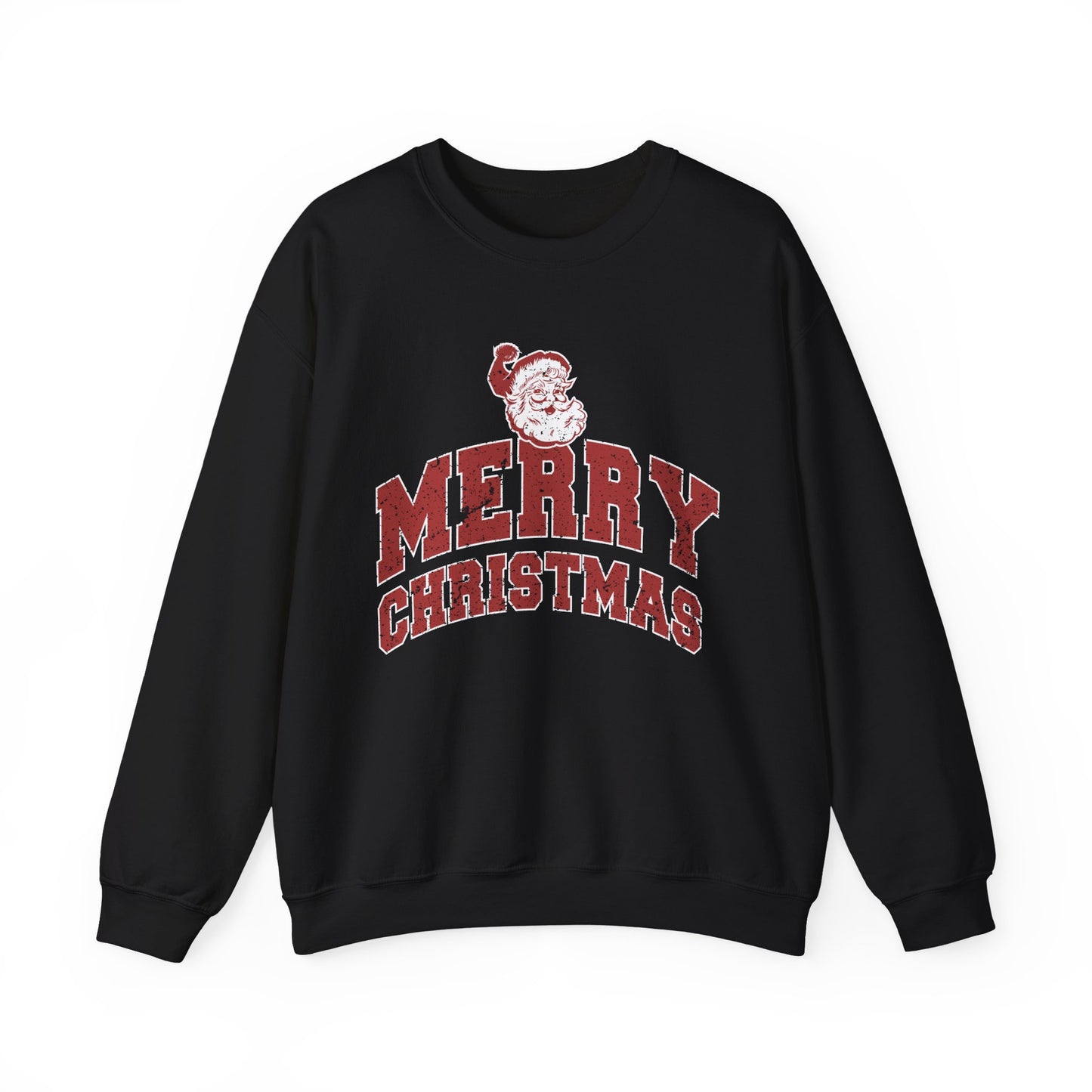 Retro Merry Christmas Santa Sweatshirt | Unisex Holiday Season Sweater | Santa Claus Sweatshirt | Christmas Gift | Christmas Season Top
