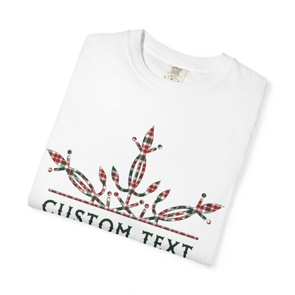 Custom Christmas Plaid Snowflake Family Name Shirt |  Personalized Holiday Group Sweatshirt |  Matching Cousin Crew Christmas Party Gift