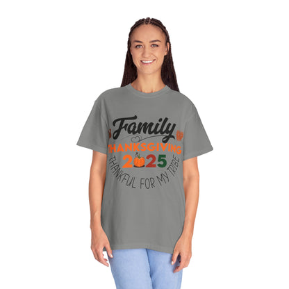 Family Thanksgiving 2025 T-Shirt | Thankful For My Tribe
