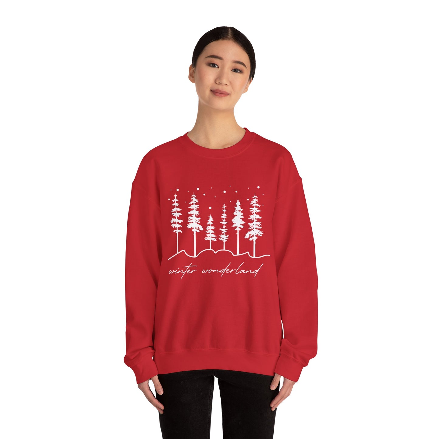 Christmas Trees Winter Wonderland Sweatshirt | Sweater For Women | Winter Gift | Family Xmas Sweatshirt | Winter Lover Top