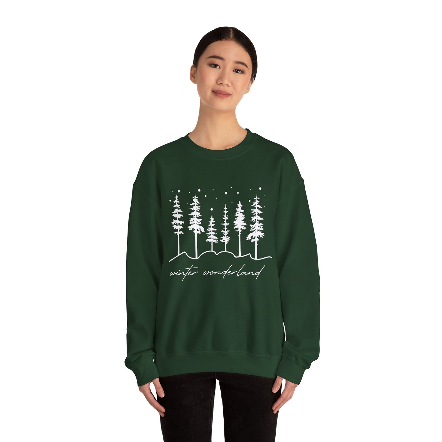 Christmas Trees Winter Wonderland Sweatshirt | Sweater For Women | Winter Gift | Family Xmas Sweatshirt | Winter Lover Top