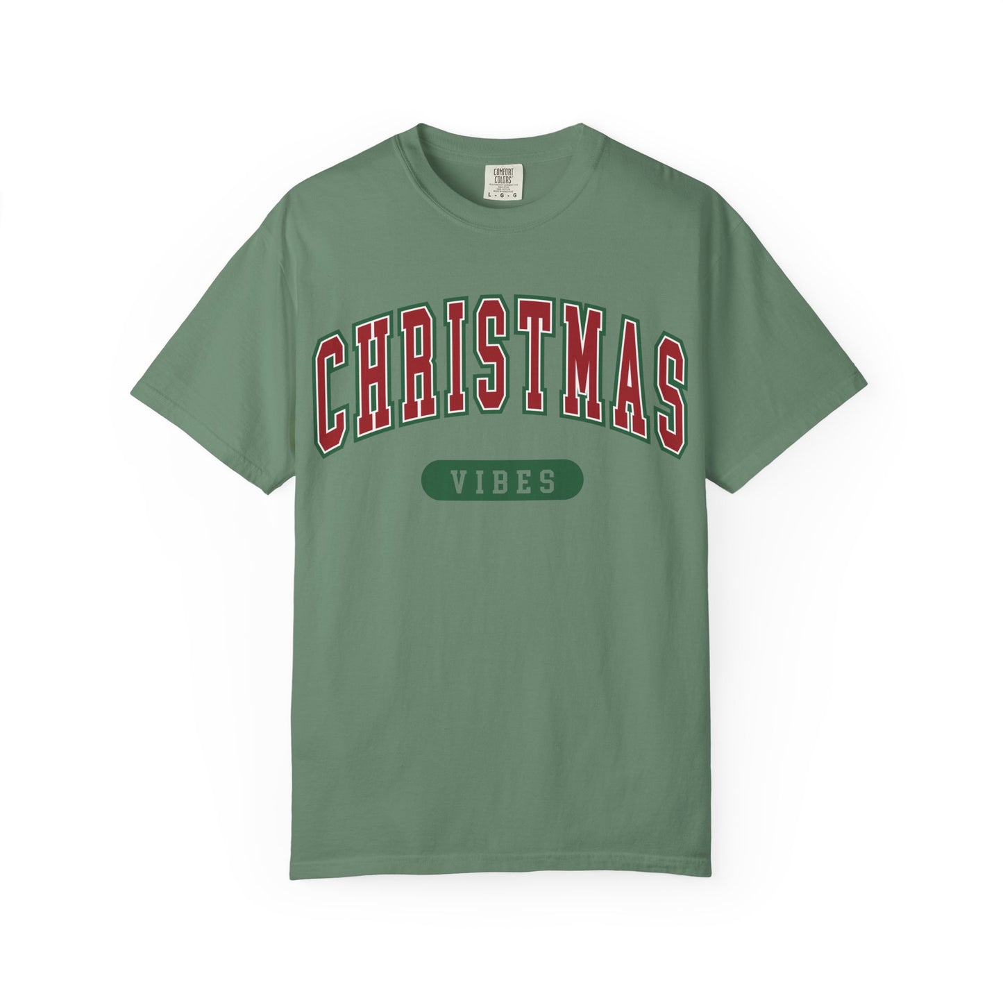 Retro Christmas Vibes T-shirt | Womens Christmas Outfit | Holiday Tees | Womens Xmas Party Gift, Festive Holiday shirt
