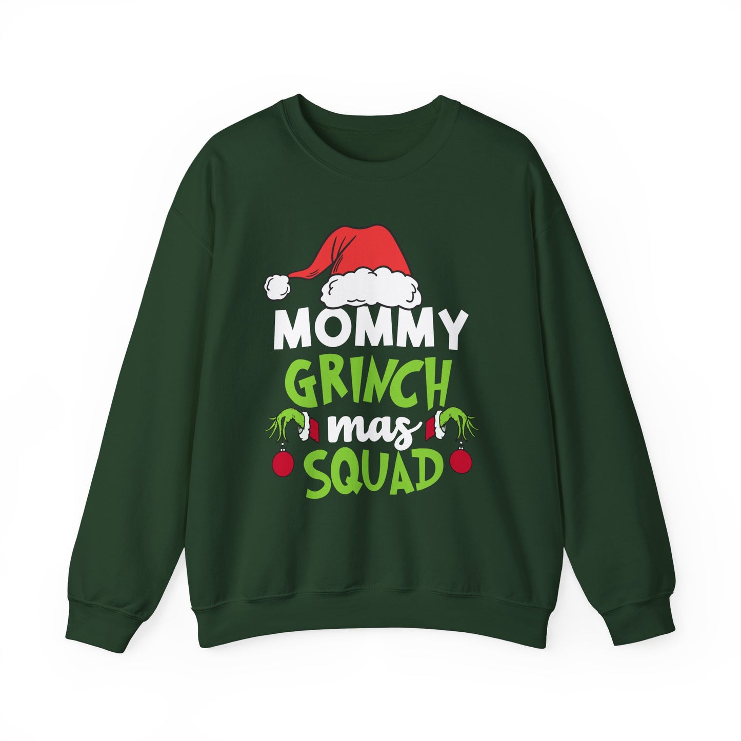 Custom Grinch Mas Family Squad | Christmas Matching Grinch Squad Family Sweatshirt | Personalized Grinch Sewater |