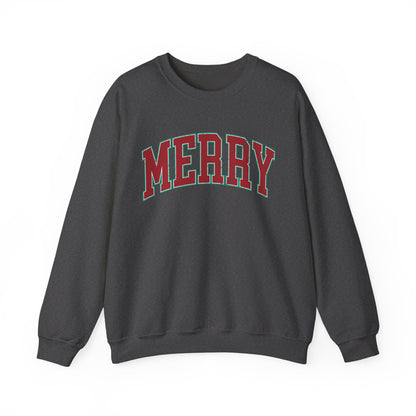 Retro Merry Sweatshirt | Festive Holiday Sweater| Merry Sweatshirt | Christmas Hoodie | Holiday Sweater | Christmas Gift