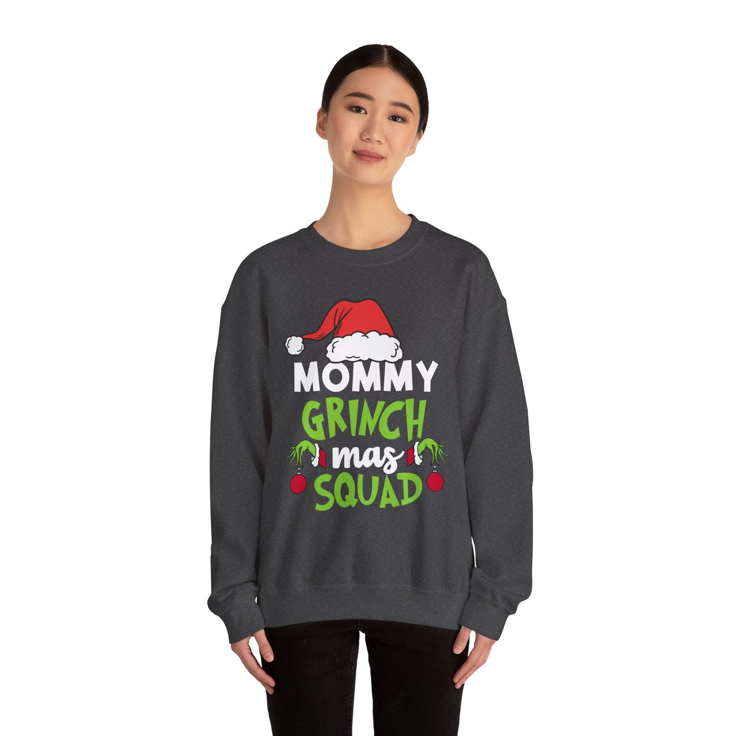 Custom Grinch Mas Family Squad | Christmas Matching Grinch Squad Family Sweatshirt | Personalized Grinch Sewater |