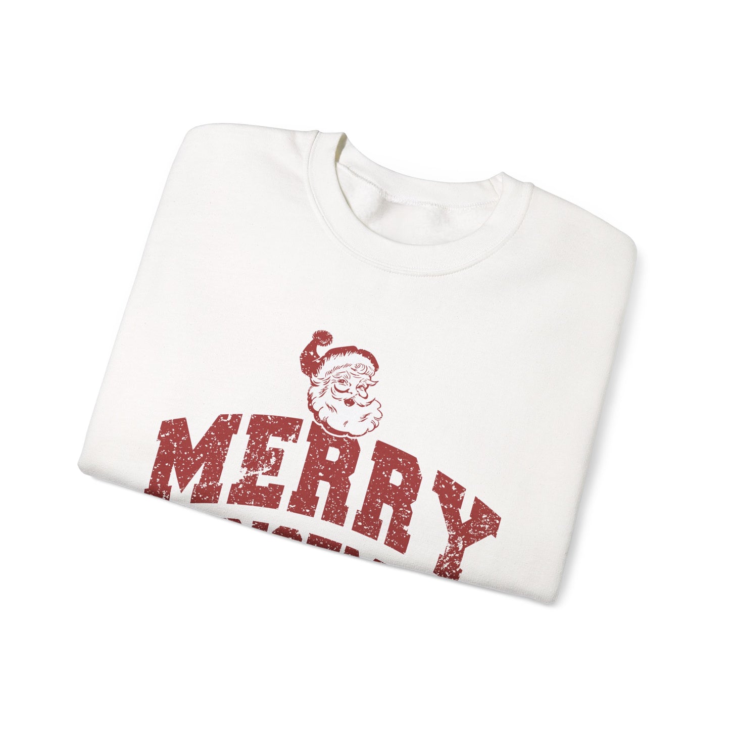 Retro Merry Christmas Santa Sweatshirt | Unisex Holiday Season Sweater | Santa Claus Sweatshirt | Christmas Gift | Christmas Season Top