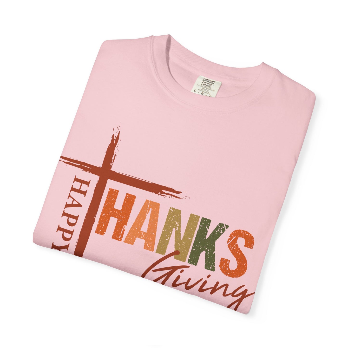 Happy Thanksgiving Cross Thanks T-shirt | Thanksgiving Shirt, Fall Holiday Tee