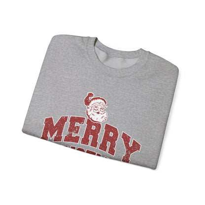 Retro Merry Christmas Santa Sweatshirt | Unisex Holiday Season Sweater | Santa Claus Sweatshirt | Christmas Gift | Christmas Season Top