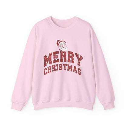 Retro Merry Christmas Santa Sweatshirt | Unisex Holiday Season Sweater | Santa Claus Sweatshirt | Christmas Gift | Christmas Season Top