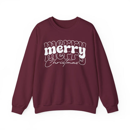 Merry Christmas Sweatshirt | Holiday Crewneck | Cute Xmas Sweater | Winter Holiday Gift | Cozy Christmas Sweatshirt