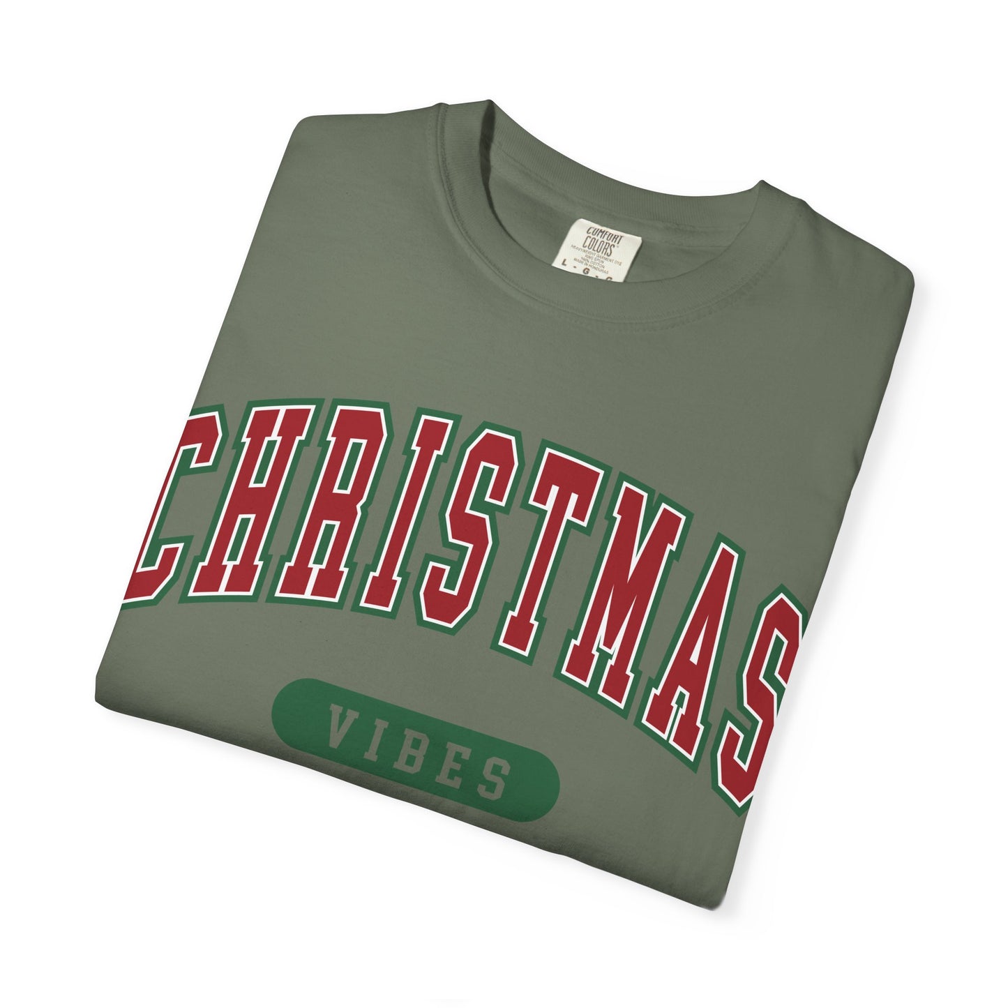Retro Christmas Vibes T-shirt | Womens Christmas Outfit | Holiday Tees | Womens Xmas Party Gift, Festive Holiday shirt