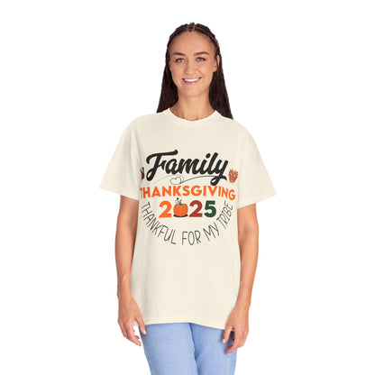 Family Thanksgiving 2025 T-Shirt | Thankful For My Tribe
