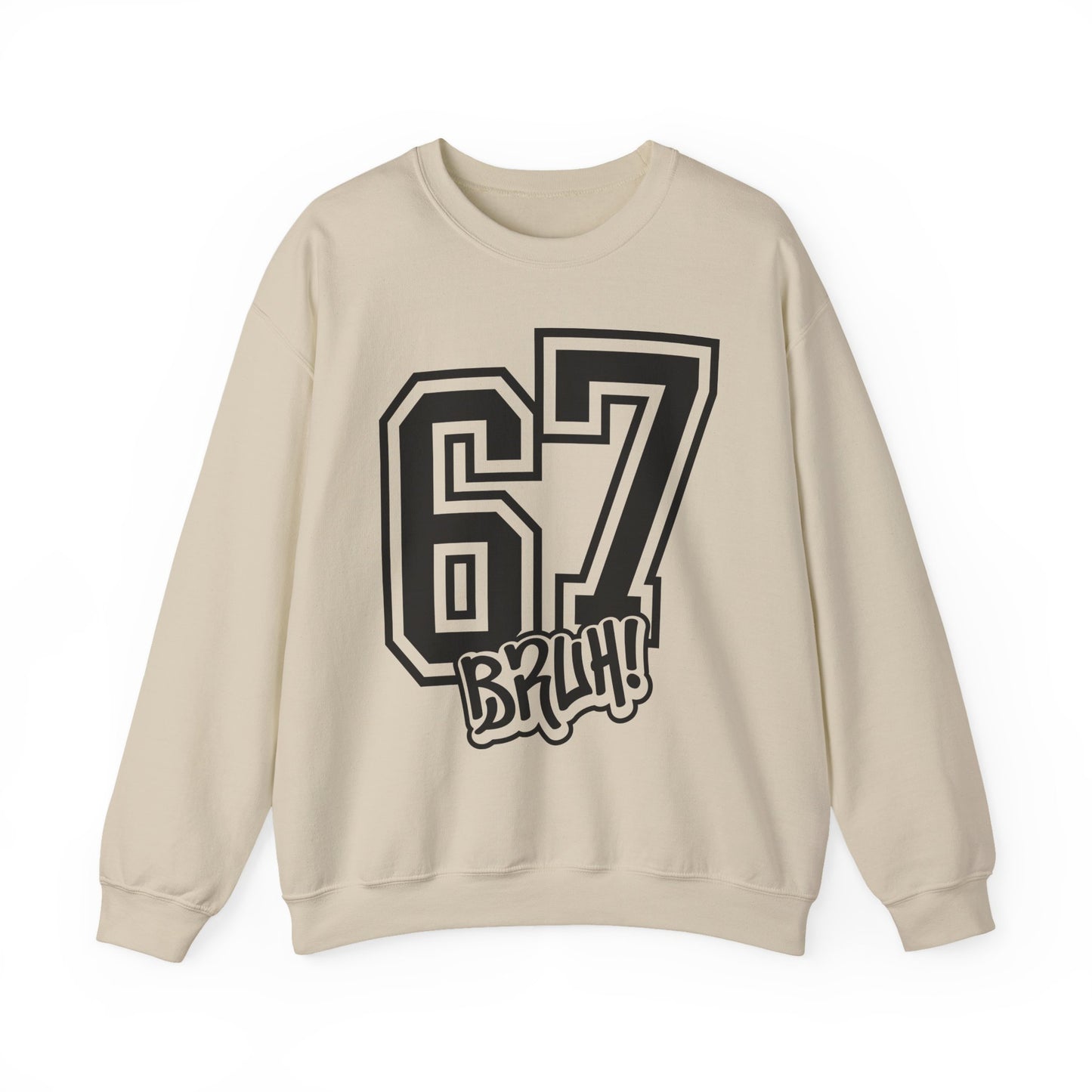 Funny Six Seven 6 7 Bruh Meme Sweatshirt | Gen Alpha Slang 6 7 Bruh | Funny Sports Gift For Friend Sweater | Viral Meme Sweatshirt