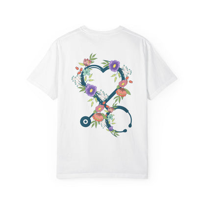 Nurse Shirts for Women | Boho Floral Nurse Life T Shirt | Stethoscope Graphic Tees Nurses Day Gifts | Gift For Nurse | Graduation Gift