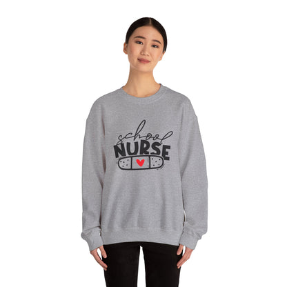 Womens School Nurse Sweatshirt | Nurse Heart Sweater | Nursing Life Top | Nurse Appreciation | Registered Nurse Gift Idea