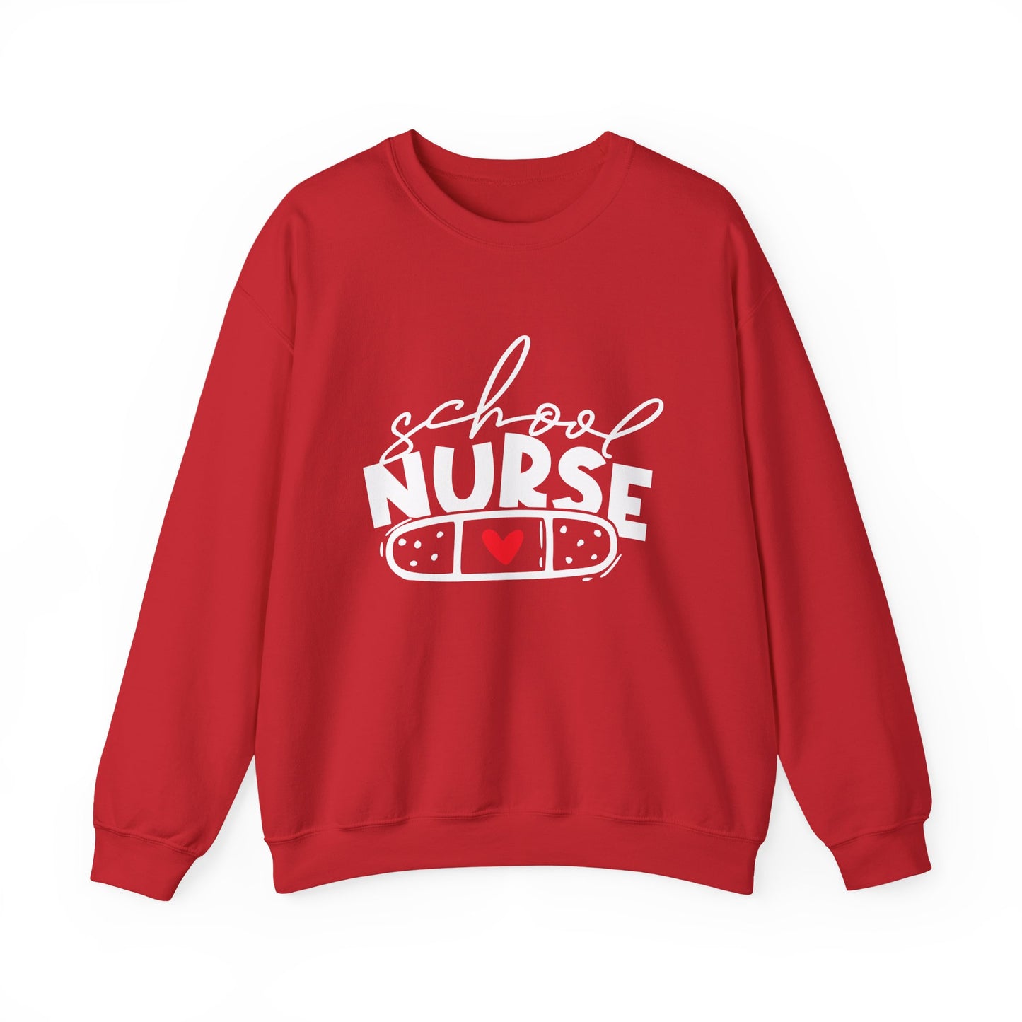 Womens School Nurse Sweatshirt | Nurse Heart Sweater | Nursing Life Top | Nurse Appreciation | Registered Nurse Gift Idea