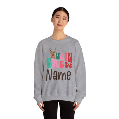 Personalized Christmas Cousin Crew Shirt | Groovy Cousin Crew Sweatshirt | Retro Kids Shirt-Cousin Crew Onesie | Matching Family Christmas